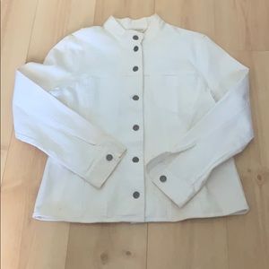 White jean jacket